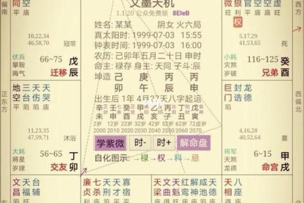 透过紫薇排盘数字，找出你的生命密码